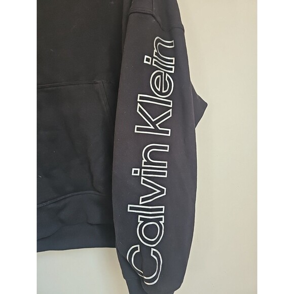 Calvin Klein Performance Hoodie Sweatshirt Black Size M - Picture 2 of 6
